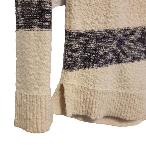 Lou and Grey Sweater Nautical Pullover Beachy Blue and White Striped Small 404 - Picture 8 of 13